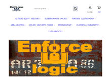 Tablet Screenshot of enforce-logic.com